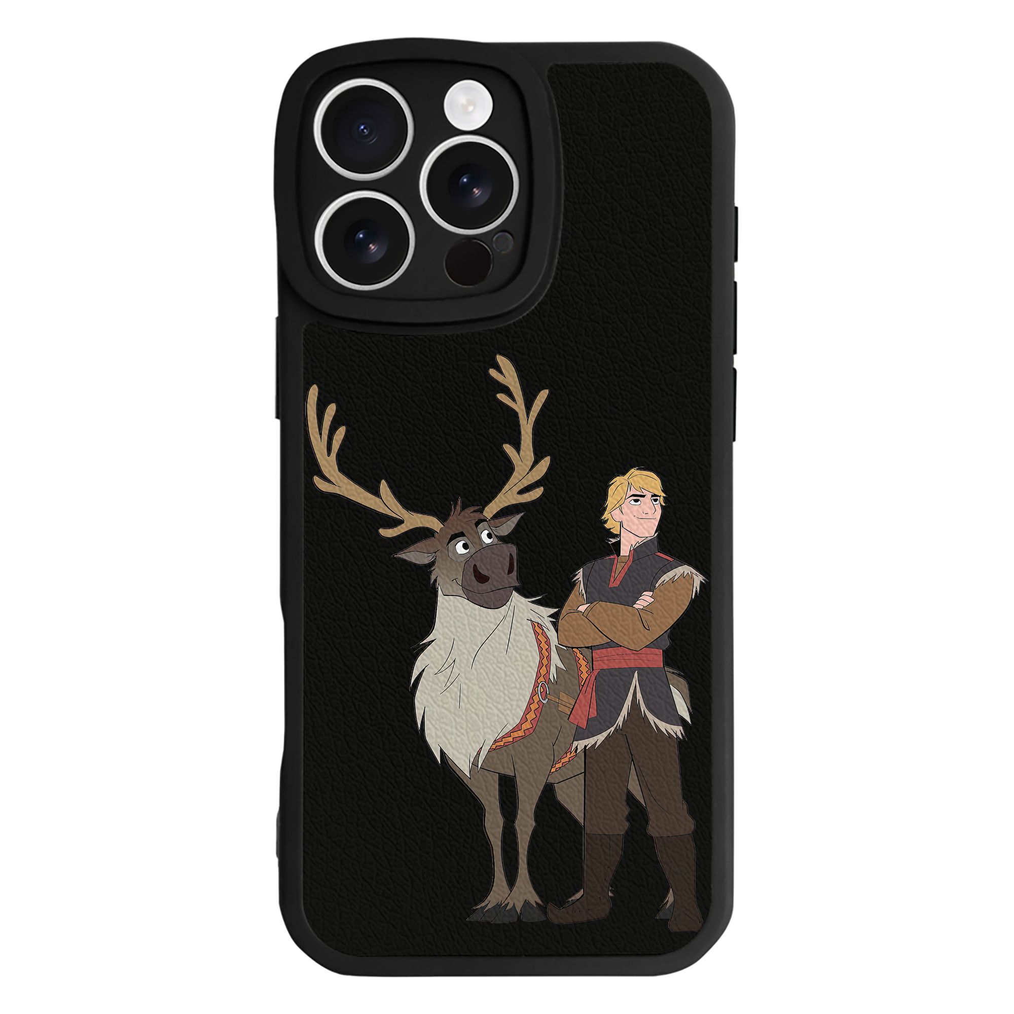 （画像用） アナと雪の女王 アンナ エルサ Frozen Anna Elsa 【iPhone 16シリーズ対応】シリコンスマホケース（レザー調） 材質：シリコン